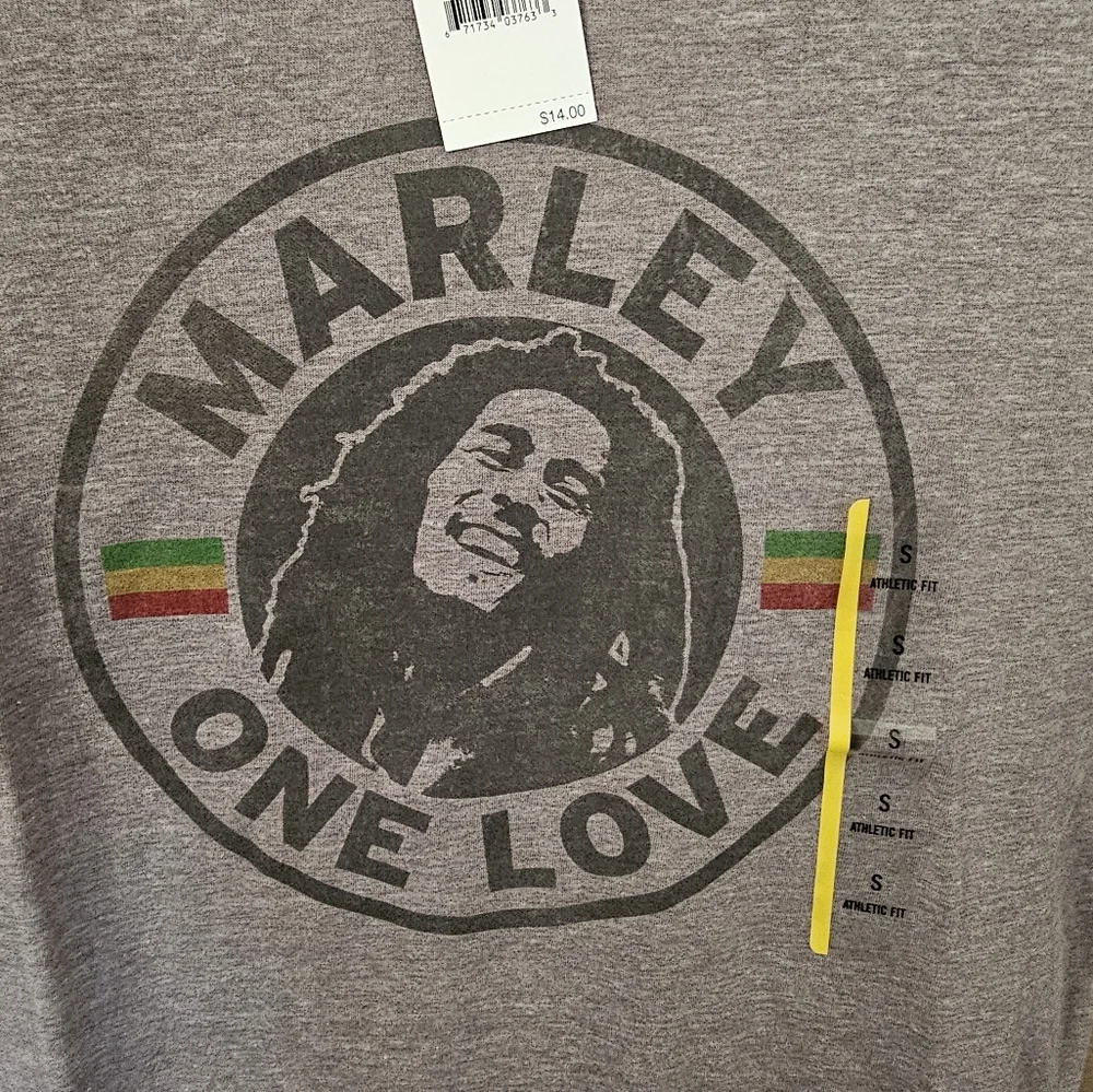 Zion Rootswear Gray Marley One Love Tee - Picture 3 of 5